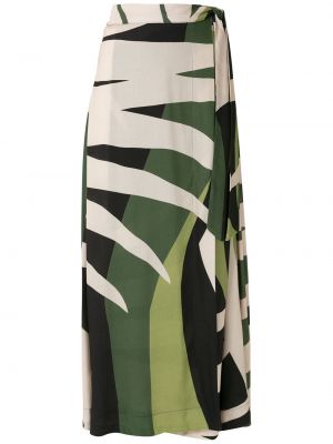 Falda con estampado tropical Osklen verde