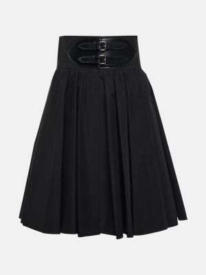 Хлопковая юбка Alaïa черная