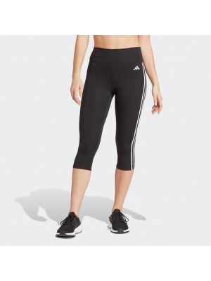 Leggings de cintura alta a rayas Adidas Performance negro