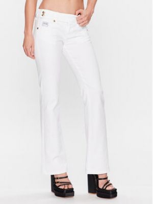 Priliehavé džínsy Versace Jeans Couture biela