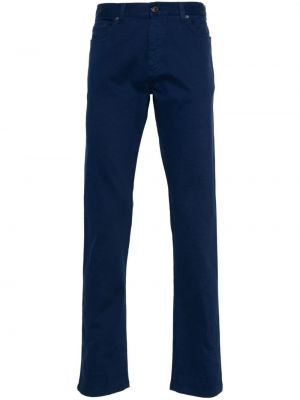 Pantalon droit en coton Zegna bleu