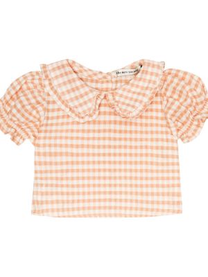 Bomuld top for piger The New Society orange