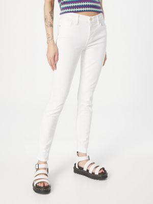 Skinny fit džínsy Frame biela
