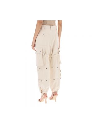 Pantalones cargo de algodón Isabel Marant beige