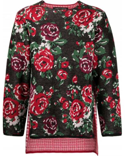 Kockovaný kvetinový sveter Comme Des Garçons Homme Plus