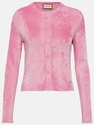 Cardigan de cristal Gucci roz