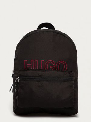 Plecak z printem Hugo, сzarny