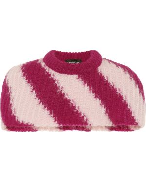 Sweter wełniany moherowy w paski Calvin Klein 205w39nyc, różowy