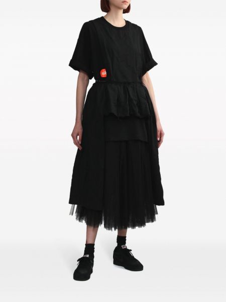 Midi šaty Black Comme Des Garçons černé
