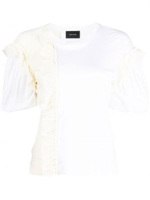 T-shirt à manches bouffantes Simone Rocha blanc