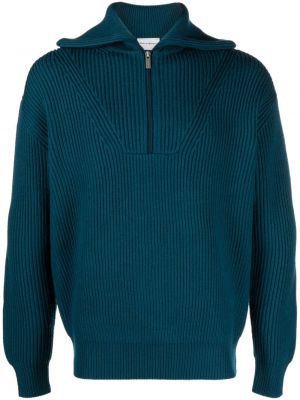 Вълнен пуловер Drôle De Monsieur синьо