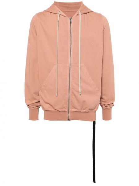 Pamučna hoodie s kapuljačom Rick Owens Drkshdw ružičasta