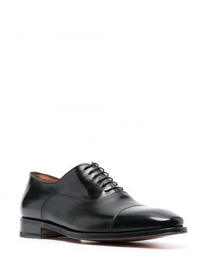 Chaussures oxford en cuir Santoni noir