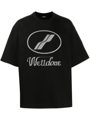 T-shirt oversize We11done nero