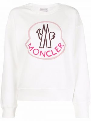 Trykt sweatshirt Moncler hvit