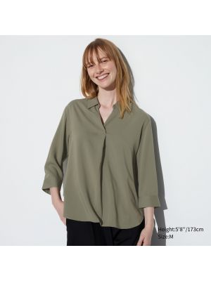 Шелковая блузка Uniqlo