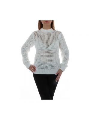 Sweter z długim rękawem Calvin Klein biały