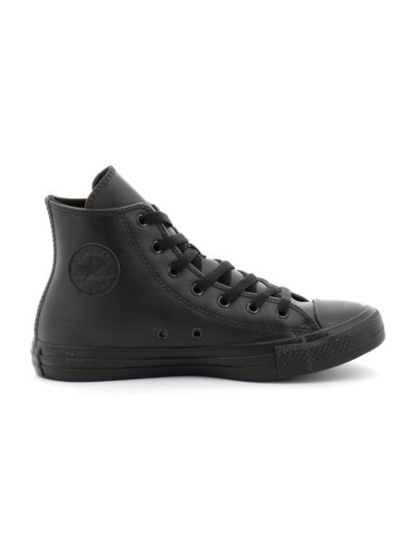 Chaussures de ville en cuir à motif étoile Converse noir