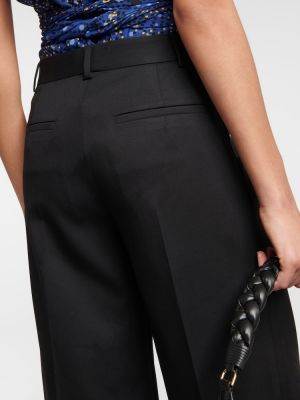 Vlněné kalhoty s nízkým pasem Altuzarra černé