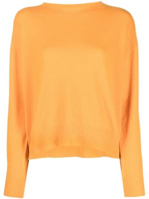 Кашмирен пуловер Twinset оранжево