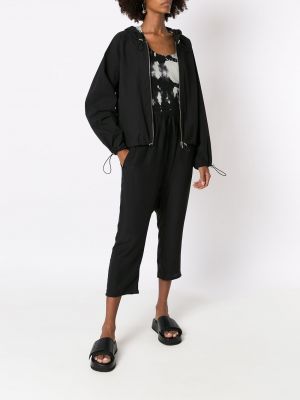 Bavlněná bunda s kapucí Uma | Raquel Davidowicz černá