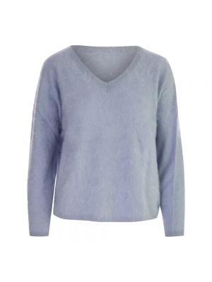 Sweter z kaszmiru elegancki Absolut Cashmere niebieski