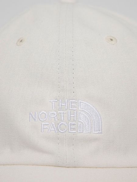 Czapka z daszkiem bawełniana The North Face biała