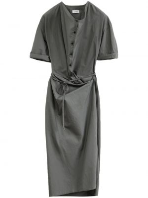 Mini robe avec manches courtes Lemaire gris