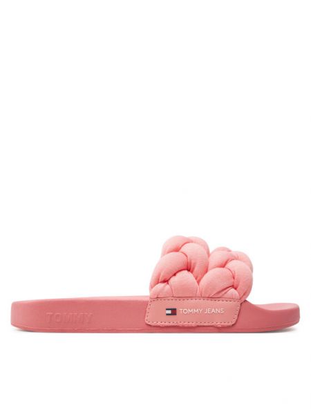 Pletené sandály Tommy Jeans růžové