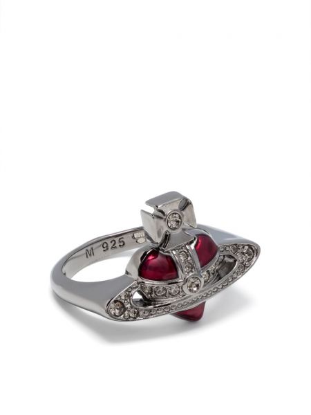 Srebrni prsten s uzorkom srca Vivienne Westwood
