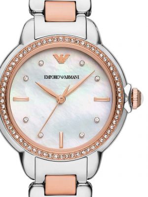 Zegarek z różowego złota Emporio Armani