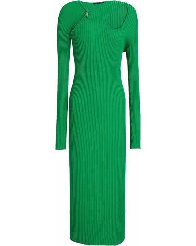 Платье миди с вырезом Wynn Hamlyn, зеленое
