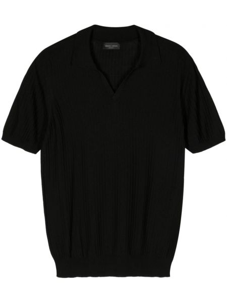 Polo majica Roberto Collina črna