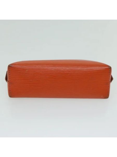 Bolso clutch de cuero retro Louis Vuitton Vintage naranja