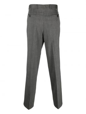 Pruhované kalhoty Valentino Pre-owned šedé