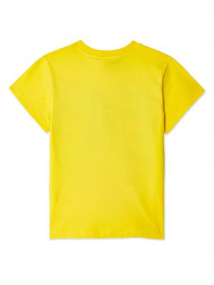 Raštuotas marškinėliai apvaliu kaklu Charles Jeffrey Loverboy geltona