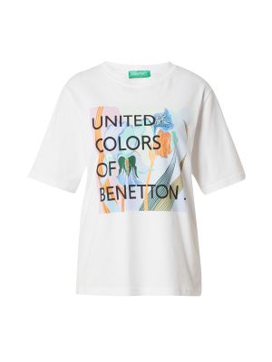 Bavlnené priliehavé tričko s potlačou United Colors Of Benetton