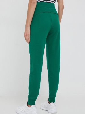 Pantaloni sport din bumbac United Colors Of Benetton verde