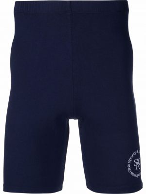 Kolesarske kratke hlače s potiskom Sporty & Rich modra