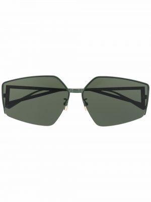 Gafas de sol con estampado geométrico Bottega Veneta Eyewear verde