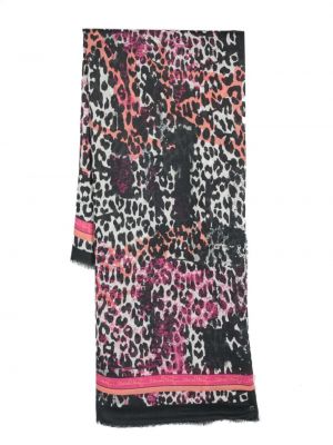Schal mit print mit leopardenmuster aus modal Just Cavalli Schwarz
