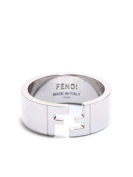 Srebrny pierścionek Fendi Pre-owned srebrny