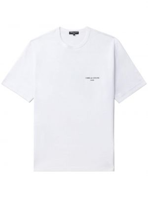 Βαμβακερή μπλούζα με σχέδιο Comme Des Garçons Homme λευκό