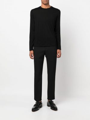 Sweter wełniany Saint Laurent czarny