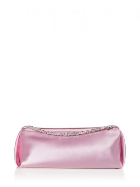 Атласная сумка через плечо Alexander Wang розовая
