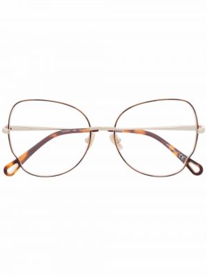 Złote oprawka do okularów Chloé Eyewear