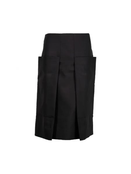 Spódnica wełniana retro Celine Vintage czarna
