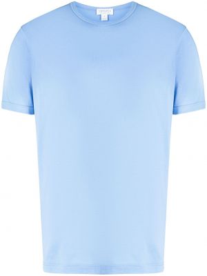 T-shirt a maniche corte Sunspel blu