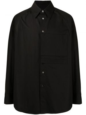 Camisa asimétrica Wooyoungmi negro