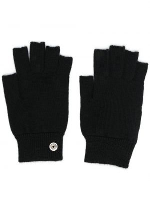 Kašmírové rukavice Rick Owens černé
